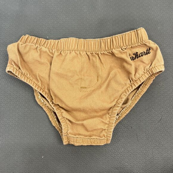 Carhartt Other - Carhartt Tan Brown Baby Boy Diaper Cover Bottoms Baby 3-6 months FS BnftsCharity